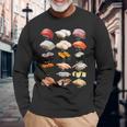 寿司 ネタ 面白いtシャツ おもしろ 食べ物 文字入り メンズ 面白い 服 オリジナル グッズ 文字tシャツ プレゼント 長袖Tシャツ 高齢者への贈り物