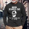 最高の父親にはヒゲがある 長袖Tシャツ 高齢者への贈り物