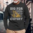 歴史を掘り起こす 長袖Tシャツ 高齢者への贈り物