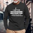 水上スキーインストラクターグラフィック I Am Never Wrong 長袖Tシャツ 高齢者への贈り物