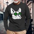 犬のサングラス喫煙420クールな雑草大麻マリファナ 長袖Tシャツ 高齢者への贈り物
