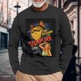 猫 吸血鬼 クラシック ホラー 映画 ファニー グラフィック シャツ 長袖Tシャツ 高齢者への贈り物