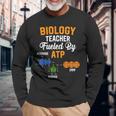 生物学教師 Fueled By Atp 面白い教師 生物学者ギフト 長袖Tシャツ 高齢者への贈り物