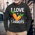 私はニンジンが大好き 長袖Tシャツ 高齢者への贈り物