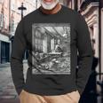 聖ジェロームの研究 アルブレヒト・デューラー ゴシック中世美術 長袖Tシャツ 高齢者への贈り物