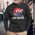 航空高麗 北朝鮮航空母艦 ソビエトツポレフ キム・ジョン 長袖Tシャツ 高齢者への贈り物
