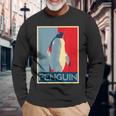 面白tシャツ 海 ペンギン おもしろ かわいい グッズ 服 ネタ メンズ オリジナル 夏 生き物 レトロ 長袖Tシャツ 高齢者への贈り物