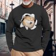 面白いtシャツ 柴犬 シバイヌ 犬 イヌ わんこ メンズ 犬好き グッズ かわいい 面白い 服 ネタ 長袖Tシャツ 高齢者への贈り物
