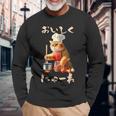 面白いtシャツ 猫 ネコ メンズ 猫好き グッズ おもしろ 面白い 服 ネタ にゃんこ 猫の下僕 料理 調理 長袖Tシャツ 高齢者への贈り物