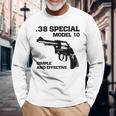 38 スペシャルモデル 10 リボルバー ファン 長袖Tシャツ 高齢者への贈り物
