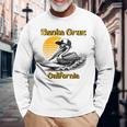 70S 80S Ca レトロ サーフィン ペリカン サンタクルーズ 長袖Tシャツ 高齢者への贈り物