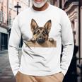 Affectionate Peek ジャーマンシェパードドッグ 長袖tシャツ 長袖Tシャツ 高齢者への贈り物
