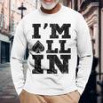 Im All In ポーカーシャツ ポーカープレーヤー 長袖Tシャツ 高齢者への贈り物