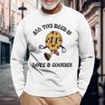 All You Need Is Love And Cookies レトロ 70年代 かわいい ハッピークッキー 長袖tシャツ 長袖Tシャツ 高齢者への贈り物