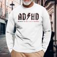 Ashdがadhdハイウェイをヘイルック・ア・リスに贈るおもしろいadhd 長袖Tシャツ 高齢者への贈り物