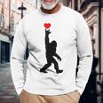 Asl Bigfoot I Love Youign Language Bigfoot I Love You Asl 長袖Tシャツ 高齢者への贈り物