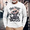 Baby Boss I'm The Boss レトロ Like A Boss キッズ 長袖Tシャツ 高齢者への贈り物