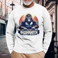 Bassquatch 音楽愛好家のためのサスカッチdjデザイン 長袖Tシャツ 高齢者への贈り物