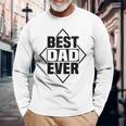 Best Dad Ever 父の日 ファニー 夫 パパ メンズ パパ 長袖Tシャツ 高齢者への贈り物