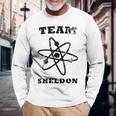Big Bang Theory ロゴ チーム シェルドン アトム ライト 長袖Tシャツ 高齢者への贈り物