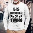 Big Brother Of Twins New Big Brotheriblingギフト 長袖Tシャツ 高齢者への贈り物
