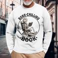 Bone-Chilling 本 スケルトン 読書 ブックワームブックラバーズ 長袖tシャツ 長袖Tシャツ 高齢者への贈り物