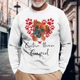 Boxer Dog Cuter Than Cupidalentines Day ボクサー犬 長袖Tシャツ 高齢者への贈り物
