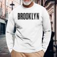 Brooklynibes、Brooklyn 、Brooklyn New York City 長袖Tシャツ 高齢者への贈り物
