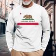 California Republic ノベルティ カリフォルニアベア カリフォルニアフラッグ 長袖Tシャツ 高齢者への贈り物