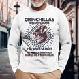 Chinchillas Are Awesome 面白いチンチラママパパ 長袖Tシャツ 高齢者への贈り物