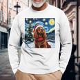 Cockerpanieltarry Night Christmasan Gogh Doganta Hat 長袖tシャツ 長袖Tシャツ 高齢者への贈り物