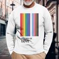 Colors Of Love Lgbt Flag Pride Month トランスジェンダー レインボーtシャツ 長袖Tシャツ 高齢者への贈り物