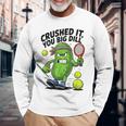 Crushed It You Big Dill Pickle Tennis 長袖Tシャツ 高齢者への贈り物