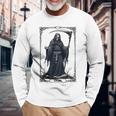 Death Tarot Card 13 Craft Gothic Reaper Aesthetic 長袖Tシャツ 高齢者への贈り物