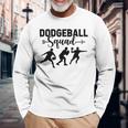 Dodgballquad Dodge Ball Game 長袖Tシャツ 高齢者への贈り物