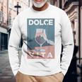 Dolceita Aesthetic Painting Italia Mountains Hikingpritz 長袖Tシャツ 高齢者への贈り物