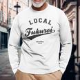 Fukuroi Local 袋井市ローカル 故郷 長袖Tシャツ 高齢者への贈り物