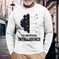 I'm Artificial Intelligence Ai人工知能 長袖Tシャツ 高齢者への贈り物