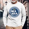 Inca Kola ペルーゴールデンコーラ バブルガム クリームソーダ 長袖Tシャツ 高齢者への贈り物