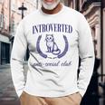 Introverted Antiocial Club 長袖tシャツ 長袖Tシャツ 高齢者への贈り物