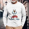 Is Wattaying I Northea Light Buoyeagull Fun 長袖Tシャツ 高齢者への贈り物