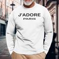 J'adore Paris、J'adore Paris、フランス フランスの都市 長袖Tシャツ 高齢者への贈り物