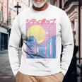 Japan City Pop カワイイ 80年代 日本アニメ 音楽 美学 長袖Tシャツ 高齢者への贈り物
