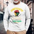 Junenth Breaking Every Chainince 1865 Fist Pride 長袖tシャツ 長袖Tシャツ 高齢者への贈り物