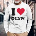 I Love Glyn 長袖Tシャツ 高齢者への贈り物