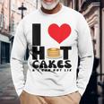 I Love Heart ホットケーキ パンケーキ Flapjacks Can Not Lie Foodie 長袖Tシャツ 高齢者への贈り物