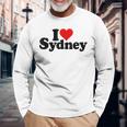 I Love Heartydneyyd Namee Australia 長袖Tシャツ 高齢者への贈り物