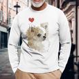I Love Japan And Chihuahua 長髪 ちわわ ロングヘアママ 長袖tシャツ 長袖Tシャツ 高齢者への贈り物