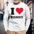 I Love Konny 長袖Tシャツ 高齢者への贈り物