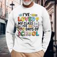 I Love Love My Class For 100 Days Ofchool 100Th 長袖Tシャツ 高齢者への贈り物